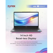 Zyrex LifeBook N4020/8GB/384GB* SSD/Windows 11 Ori + Asuransi Qoala 1 Tahun